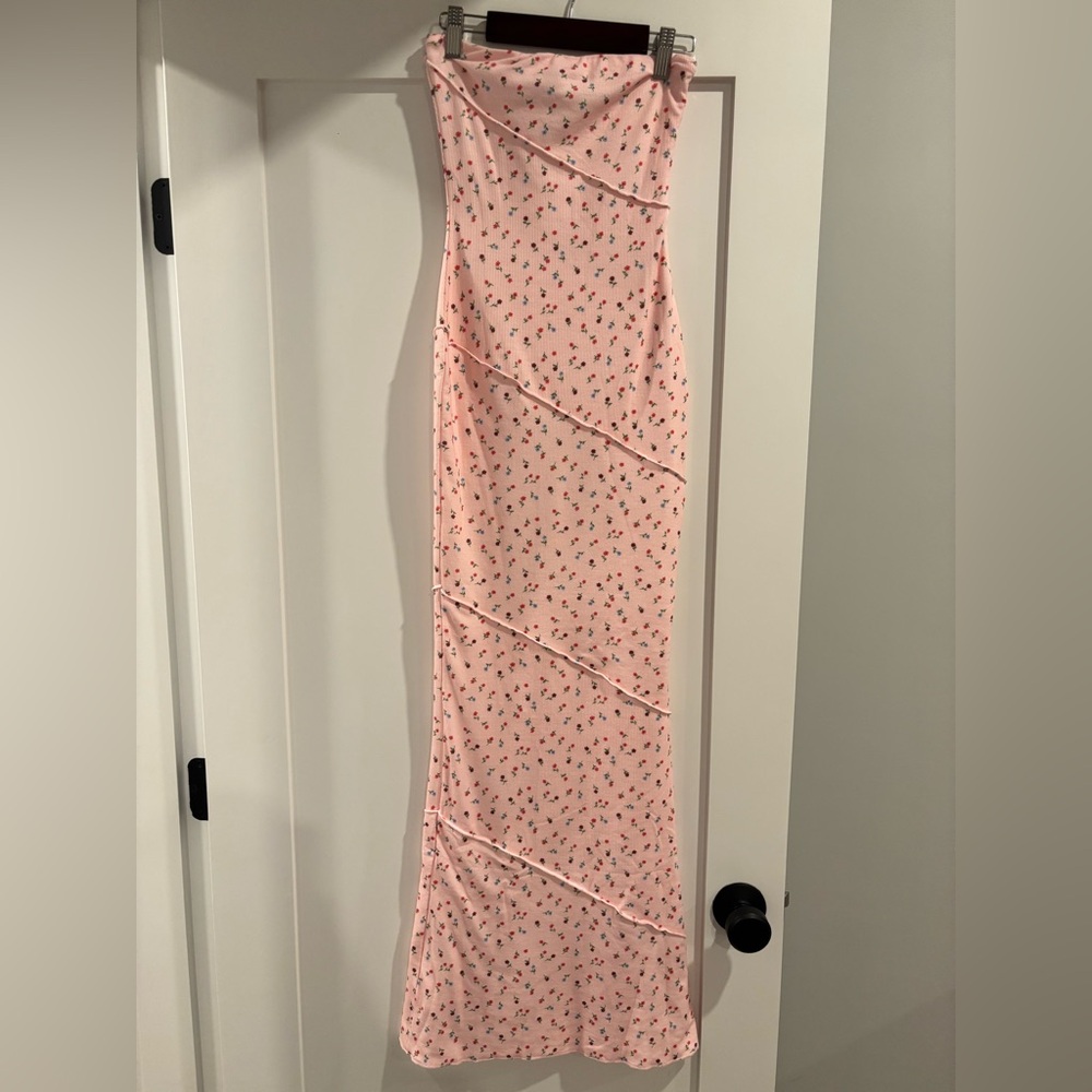 Princess Polly strapless floral dress
